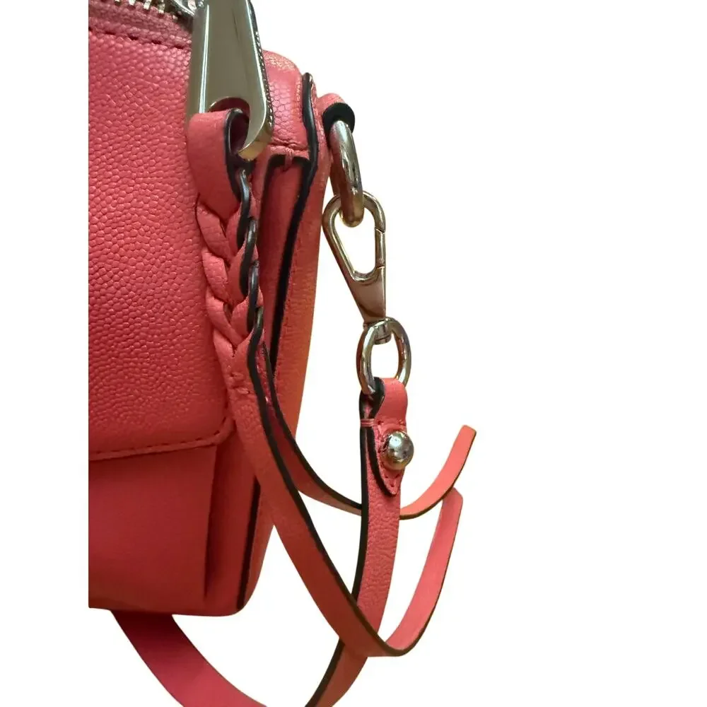Rebecca Minkoff Jean Mac Crossbody in grapefruit adjustable strap classy minimal